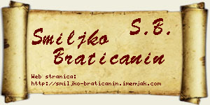 Smiljko Bratičanin vizit kartica